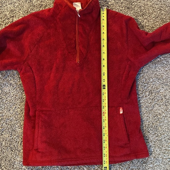 The North Face Vintage Mossbud Red 1/4 Zip Pullover Fleece Jacket, Women’s M - Picture 8 of 15